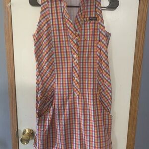 Columbia Colorful Plaid Sleeveless Top
